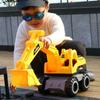 Bright Yellow Engineering Construction Truck Excavator Digger Vehicle Car Toy For Kids