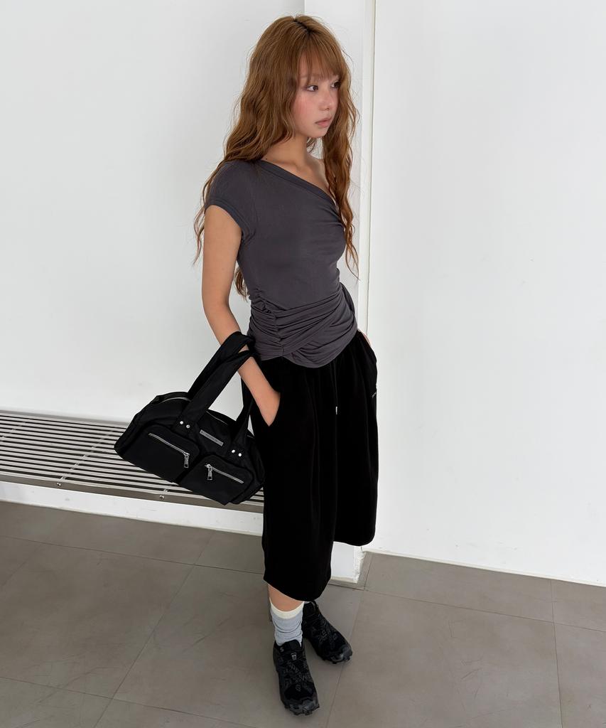 Chicks Nylon Two-Pocket Bowling Bag Black