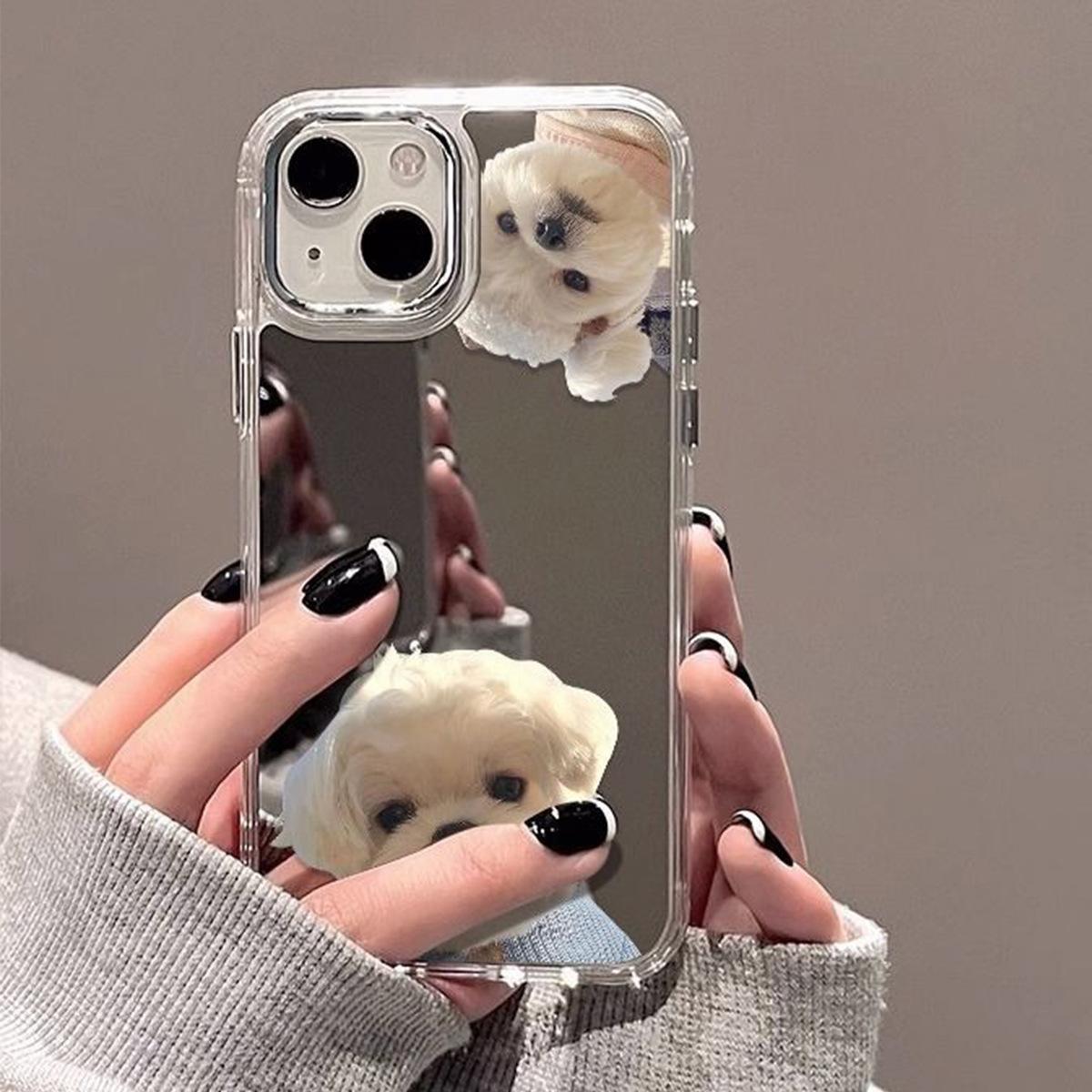 

For VivoIQOOZ9X Acrylic Mirror Shell Mirror Shell Mirror Mobile Phone Case Non-yellowing Cartoon Trend Style For iPhone 17PROMAX