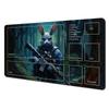 1pcs The Great Wave Off Kanagawa Zoned Mtg Playmat Large Locking Edge Nonslip Rubber Desk Mat For Tcg Commander Game