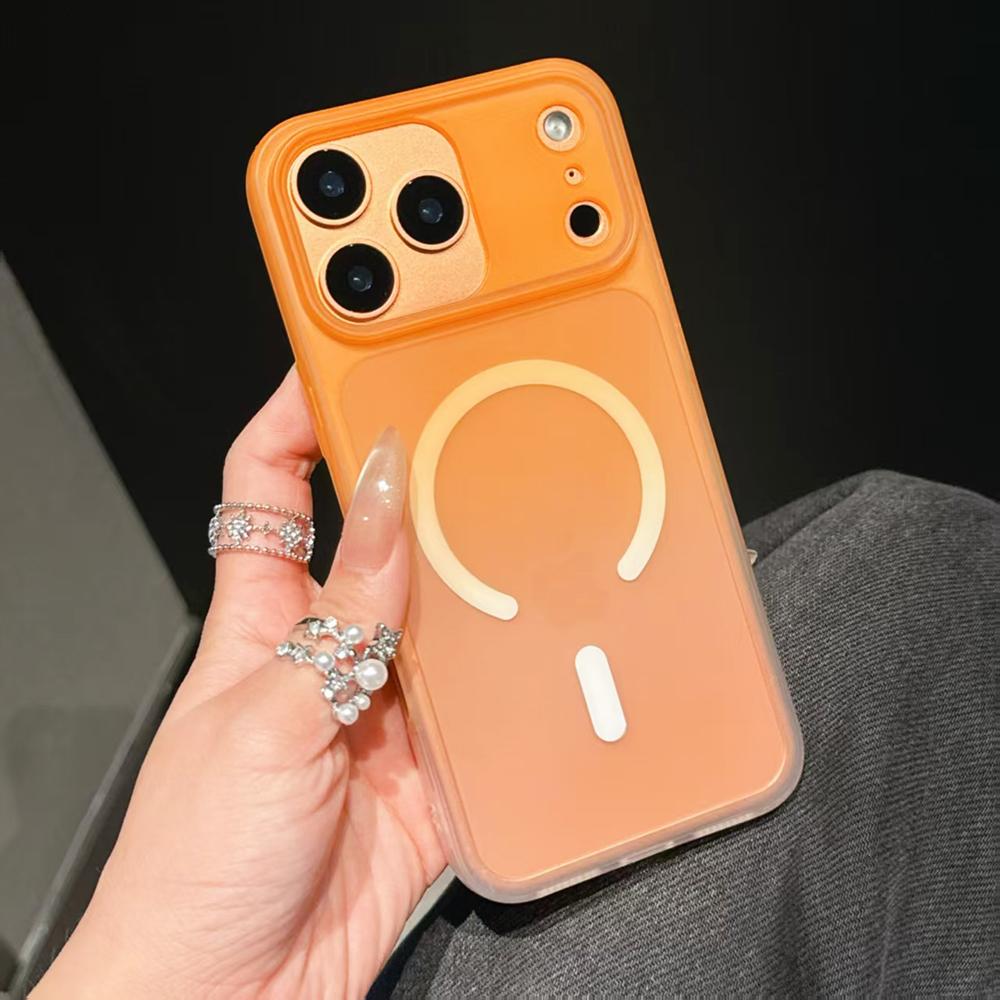 

Luxury Gradient Matte Silicone Soft Case For iPhone Air 17 16 15 14 13 12 11 Pro Max Plus Magnetic Magsafe Translucent TPU Cover iPhone 11