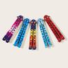 Hair Comb Butterfly Shape Ergonomics Handle for Salon Practice Claw Professional Colorful Folding Comb