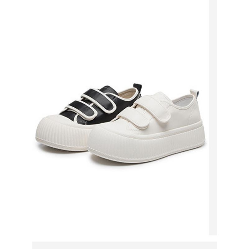 New Thick-soled Casual Shoes for Women Cute and Ugly Velcro Big-headed Shoes