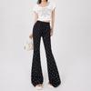 2024 Women's High-Waisted Bowknot Flared Casual Pants - New Summer Loose Slim Wide-Leg Style