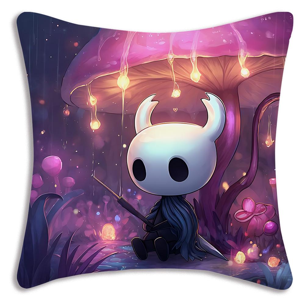 For Hollow k-knight the knights Pillow Covers Cartoon Sofa Decorative Home Double-sided Printing Short Plush Cute Cushion Cover