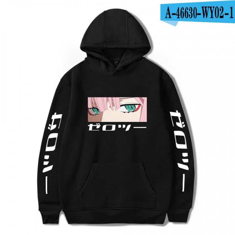 Unisex Oversized Hoodie Sweatshirt Inspired By Darling In Franxx Zero Two Anime Casual Winter Wear