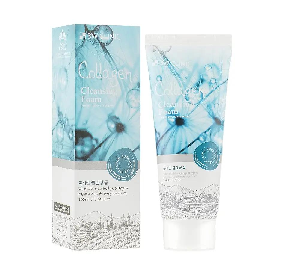 Пенка для умывания Collagen Foam Cleansing 3W Clinic 100 мл