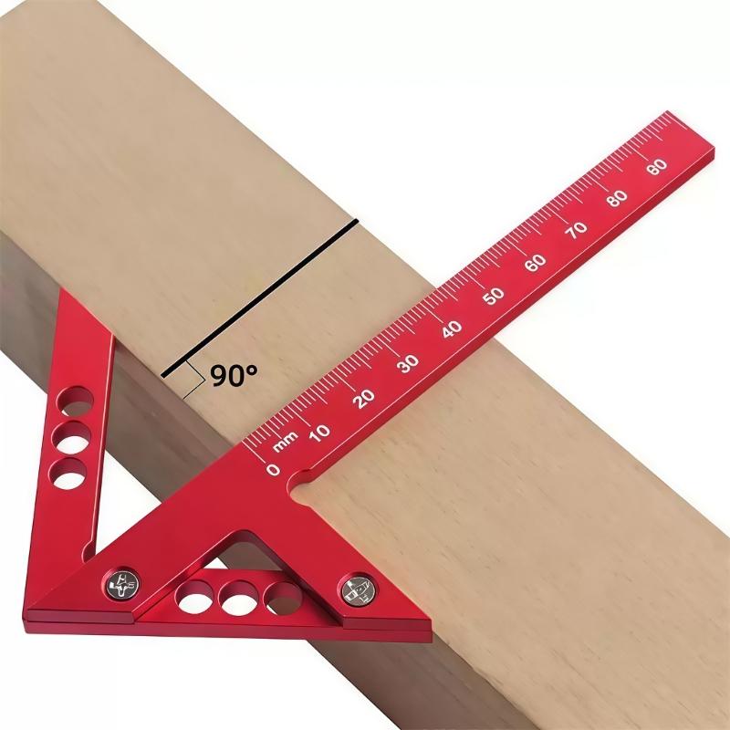 Hohe Genauigkeit Holzbearbeitungs-Mittelpunktsucher & Winkelmesser Aluminium-Anreißwerkzeuge Ergonomisches Holzbearbeitungs-Messwerkzeug
