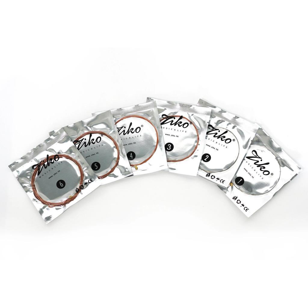 ZIKO Acoustic Guitar Strings High Quality Carbon Steel Hexagonal Alloy Beginners Professional Practice Folk Guitar Strings