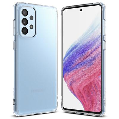 Etui Galaxy A73 Fusion z Matową Żelową Ramką, Półprzezroczyste