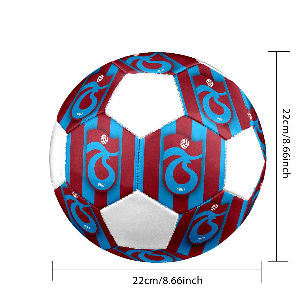 1 Stück Trabzonspor Club Größe 5 Fußball PrahaHallenfußball Ball Bunt Alle Altersgruppen Maschinengenäht PVC Wettkampfbereit Langlebig Hoher Rückprall