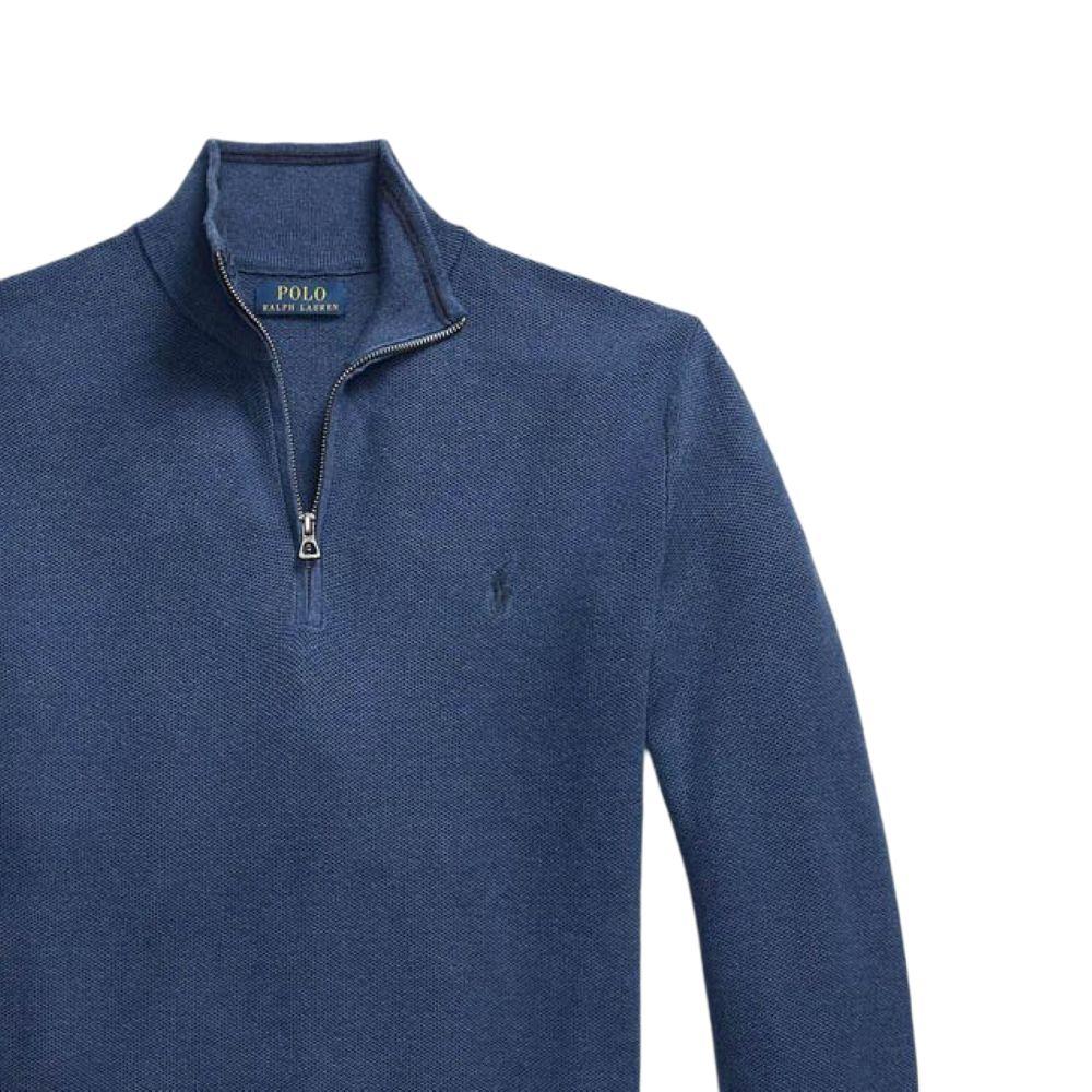 Polo Ralph Lauren Solid Color Small Pony Logo Embroidered Half-Zip Waffle Knit Sweater Men Sweater 710932304514