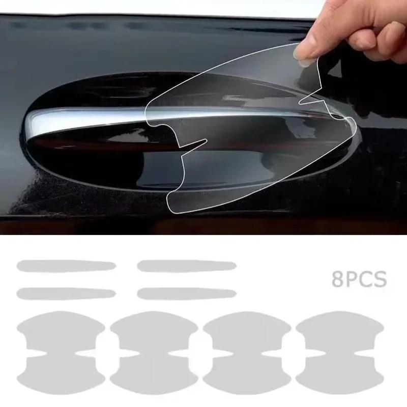 Autocollants universels de Protection contre les rayures pour poignée de porte de voiture, bande de Protection Anti-collision transparente pour 