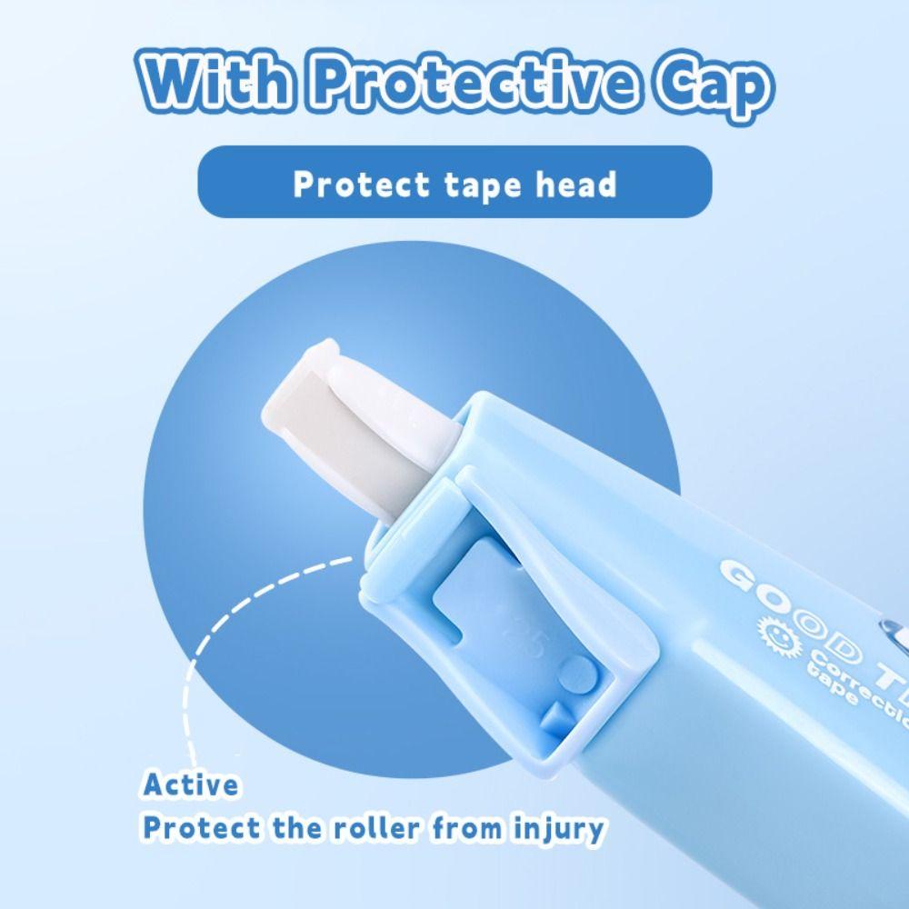 6PCS/Set Gradient Color Correction Tape Pen Shape Correction Stationery Correction Band Students