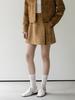 Cluny Suede Mini Skirt - Camel