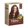 Poudre de Henné Naturelle Nisha Coloration Cheveux Marron Foncé Coloration Végétale Semi-Permanente Pour Cheveux Doux et Brillants Hommes Femmes 60 g Lot de 1