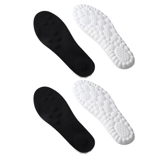 2 Pairs Air Cushion Height Increase Insole Breathable Insoles Moisture-Absorbing Fast-drying Shoe Insoles for Sports Shoes