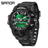 Sanda Youth Fashion Luminous Waterproof Shockproof Alarm Men's Watch