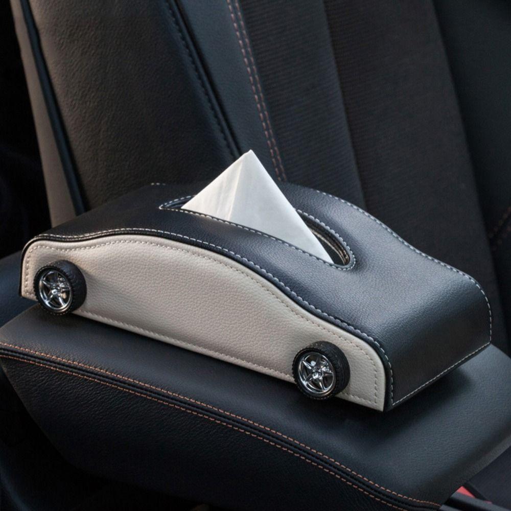 Creative Car Shape Tissue Box Decorative Auto Napkin Holder Smooth Tissue Dispenser Interior
