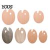 Fine Art Mixing Board Wooden Paint Palette with Thumb Hole for Oil, Acrylic, Durable Artist Tray Watercolor Painting, Oval-Shaped Wood Artists