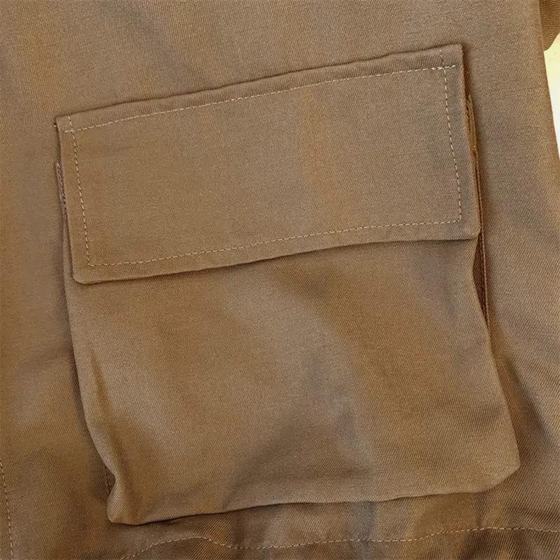 Women's Zipper Jackets Spring   Loose  Stand Collar Long Sleeve Tooling Jacket Coat