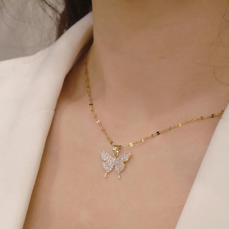 New Wine Red Cherry Gold Colour Pendant Necklace For Women Personality Fashion Necklace Wedding Jewelry Birthday Gifts
