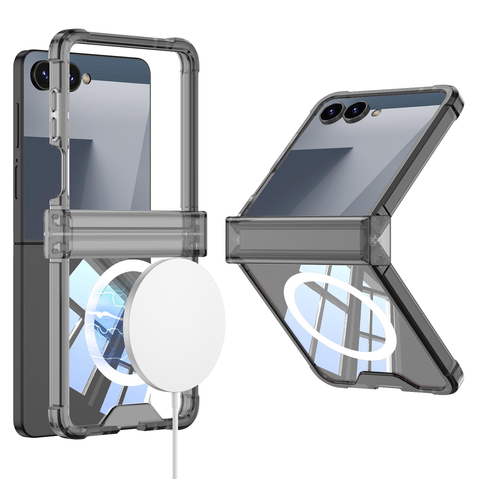 

GKK For Samsung Galaxy Z Flip7 5G Magnetic Case Airbag Hinge Protection Shockproof Phone Cover Black