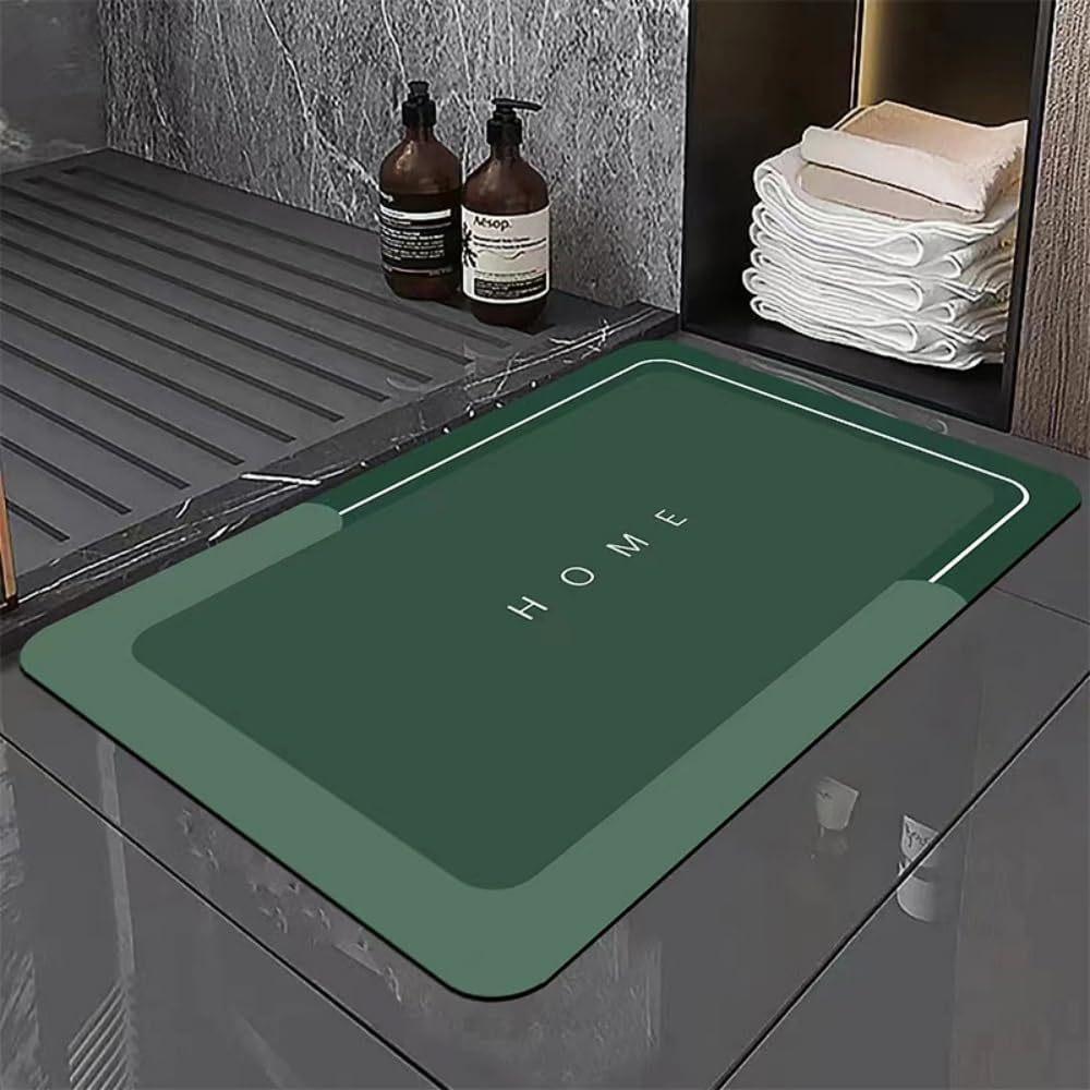 

Простой овальный квадратный диатомовый грязепоглощающий коврик для ног, нескользящий коврик для ванной, коврик для туалетной двери, быстросохнущий 40 * 60