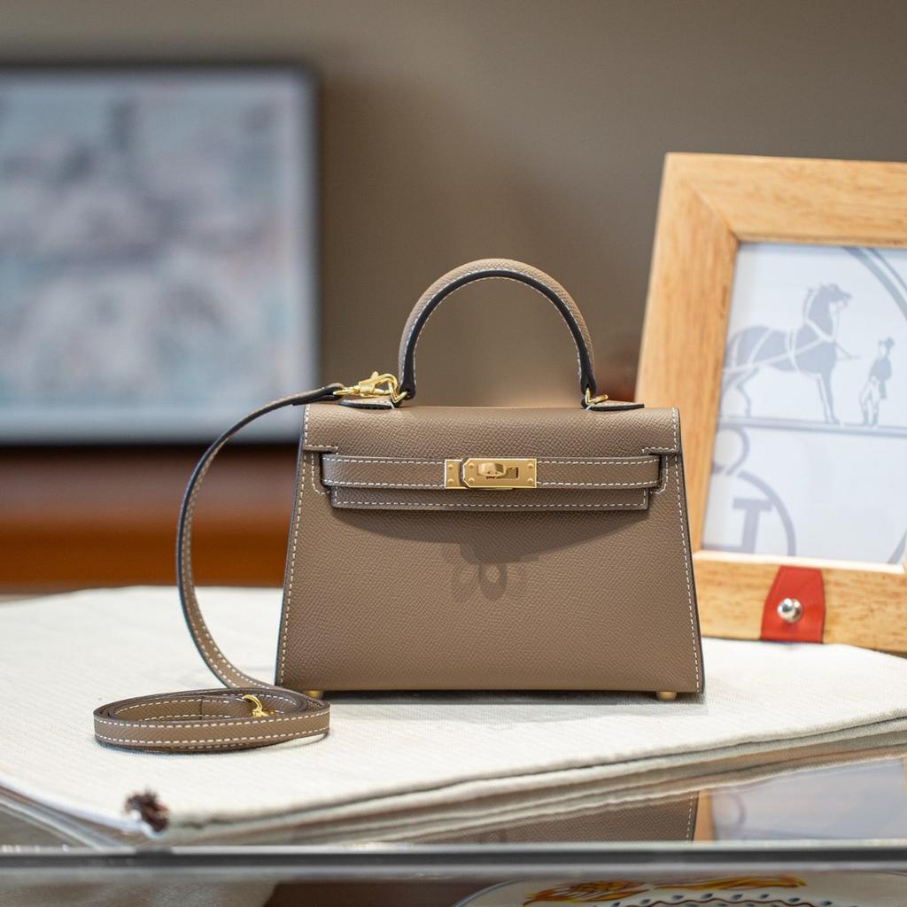 Taška z hovězí kůže 2. generace High-end Módní Dámská Jednoduchá Kožená Dekorace Kabelka do Ruky Malá Čtvercová Taška Styl