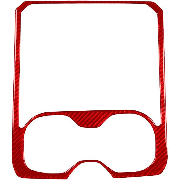 4pcs Carbon Fiber Car Window Lift Switch Cover Stickers Compatible with Dodge RAM 1500/2500/3500 2019-2023 Crew Cab, Door Glass Control Panel Trim