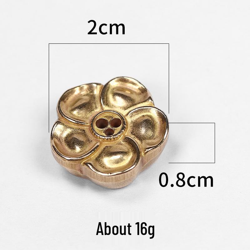 Creative Brass Plum Blossom Nine-Hole Incense Holder Tray with Large & Small Holes; Incense Burner & Accessories for Tibetan Incense Sticks