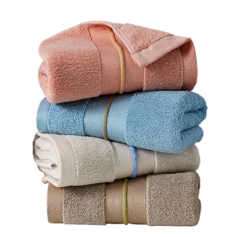 Thickened Absorbent Pure Cotton Bath Towel for Household and Face Wash