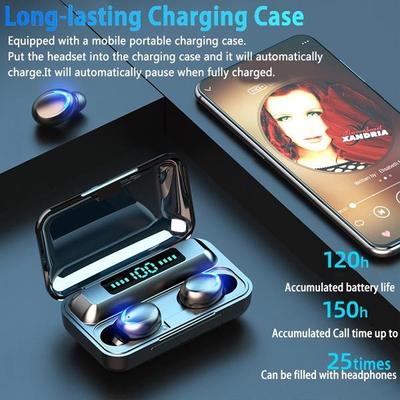 Fone de ouvido sem fio estéreo de Bluetooth 5,0 CVC8.0 com redução de ruído TWS Bluetooth