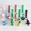 Italian Brainrot Animals Figure Keychains Tung Tung Tung Sahur Tralalero Tralala Ballerina Cappuccino Doll Keyrings Bags Pendant