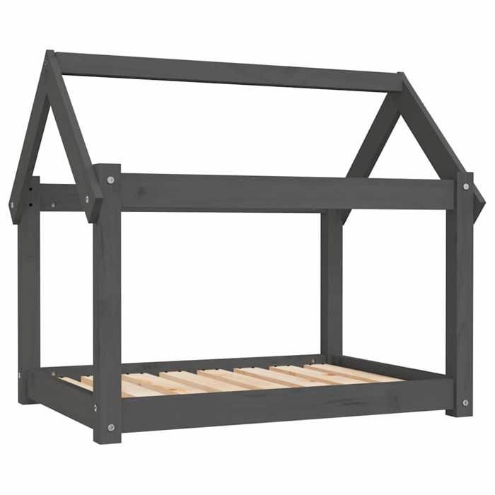 Maison Exclusive - Lit pour chien Gris 81x60x70 cm Bois de pin solide