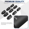DASBET 1/2" Drive Deep Impact Socket Set 9PCS Axle Nut Impact Socket Set 6 Point 29-38mm Drive Metric Axle Hub Nut Set