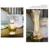 Dimmable Crystal Table Lamp Touch Control Soft Lights Acrylic Night Light Ornaments Adjustable Atmosphere Light Home Decor