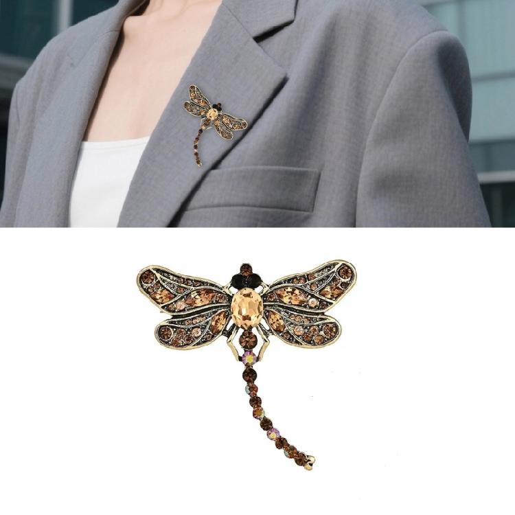 Naturinspirierte Libellen-Brosche Leichter Legierungs-Schmuck Perfekt für Geschenke Event