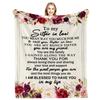 To My Sister In Law Gift for Birthday Flannel Throw Blanket 60x50 Inch
