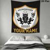 Custom Name Sheffield Wednesday Wall Tapestry Aesthetic Wall Hanging Printed Fabric Blanket Decorative Tapestries for Bedroom Living Room Home Decor