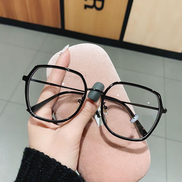New Brand Beige White Green Round Transparent Anti Blue Light Glasses Frame Vintage Korean Women Eyeglasses