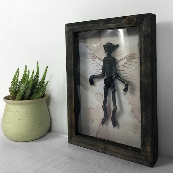 Kreativer Geister-Präparat-Fotorahmen Visueller Effekt Dekorativer Holz-Bilderrahmen für Halloween