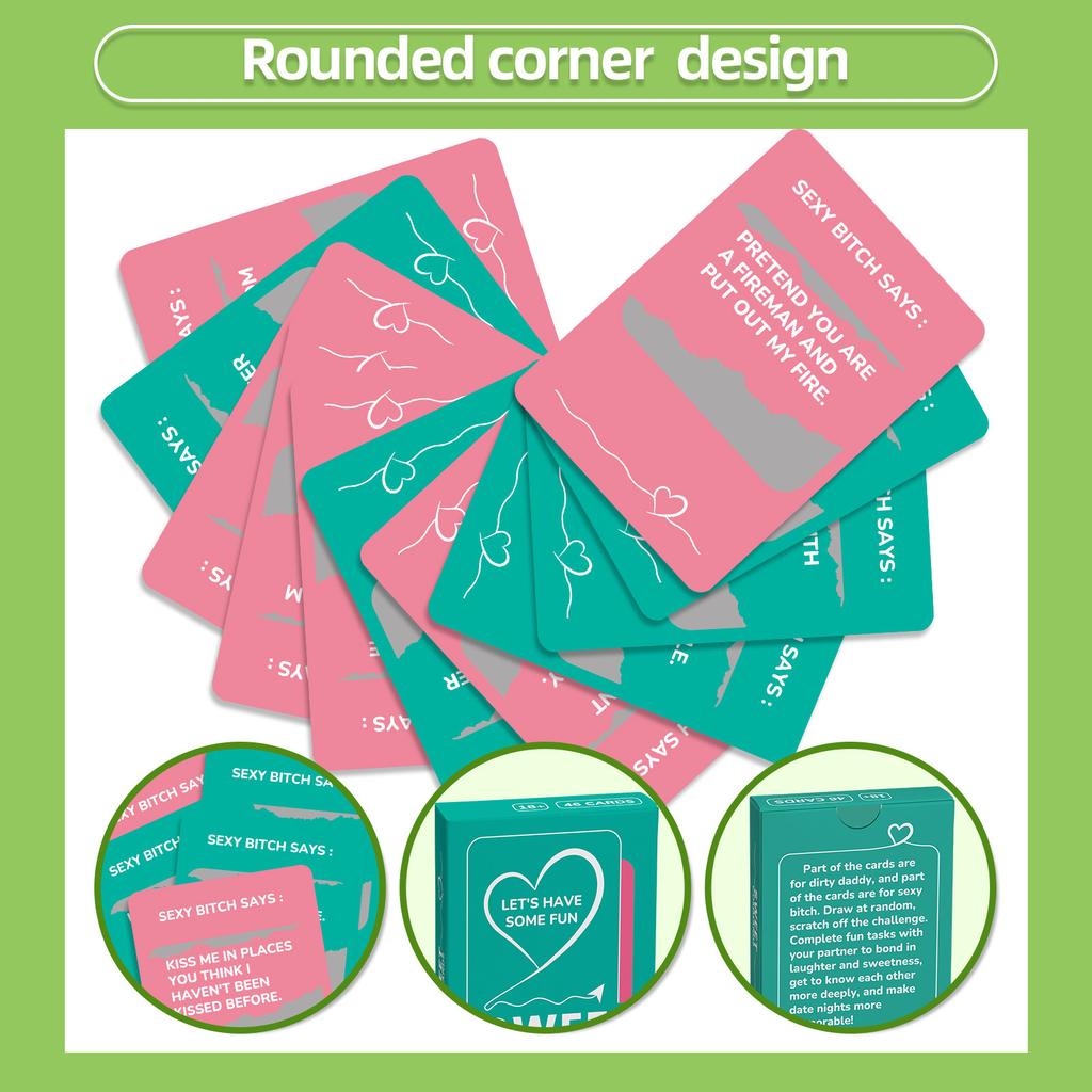 46 Couples Interactive Scratch-Off Cards Randomly Selected To Complete The Task Instructions Game Cards