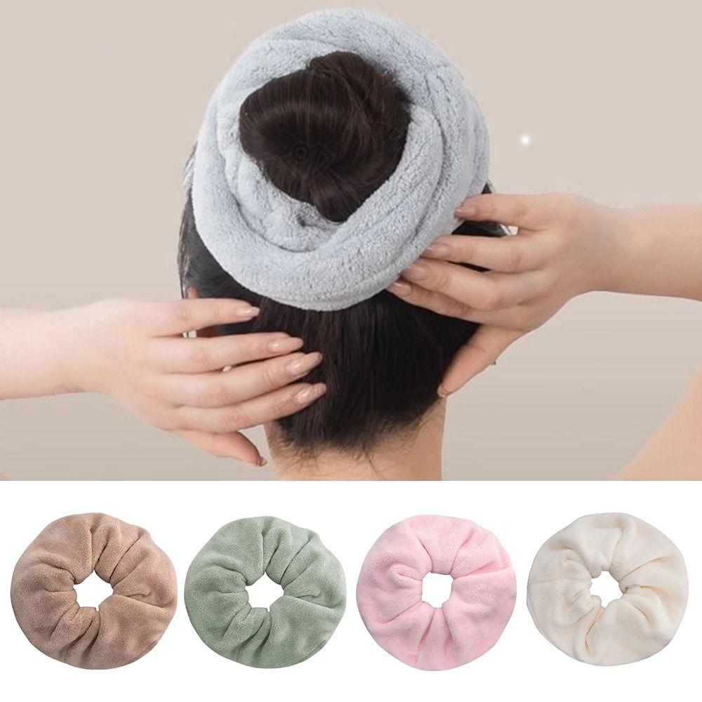 Autum Winter Absorbent Hair Towel Oversized Sweet Head Bands Quick-Dry Hair Wrap  for Girls Women