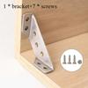 20/50 Buc Conector de Colț Mobilier Oțel Inoxidabil Suport de Colț Suport de Colț Triunghiular Universal cu Șurub Colțare