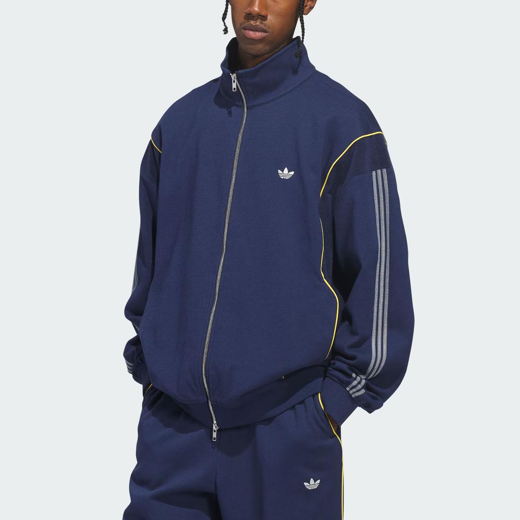 Adidas Originals City Terrace Track Top Knitted Sports Striped Loose Long Sleeve Jacket Men Jackets JZ0548