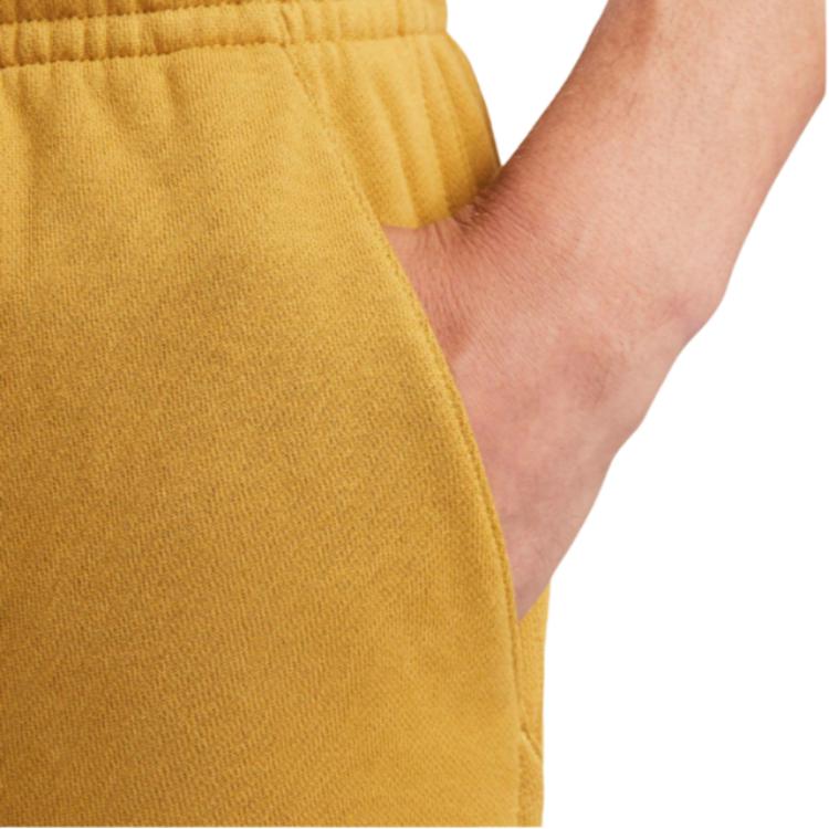 Nike Club Fleece Logo Embroidered Drawstring Comfortable Sports Shorts Men Shorts Beige DX0731-716