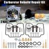 Motoforti 2 Kits Motorcycle Carburetor Rebuild Carb Repair Parts Accessories for Yamaha V Star 1100 XVS 1100 1999-200