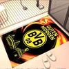 Borussia Dortmund Print Rug, Washable Floor Carpet, For Entryway Dorm Laundry Room Office Study, Home Decor Birthday Christmas Gift
