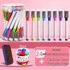 Magnetic Erasable Whiteboard Marker: Water-Based Colored Pen for Children, Crayon & Paintbrush for Drawing and Teaching.